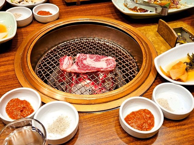 A nice and delicate Korean beef shop at Busan