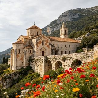 Северная Португалия｜Сказочные горные пейзажи: море цветов и старинные церкви.