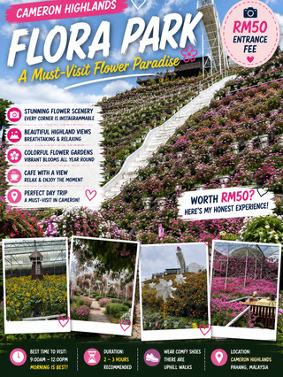 🌸 Cameron Highlands Flora Park | Is RM50 Worth It? Here's My Honest Experience🇲🇾