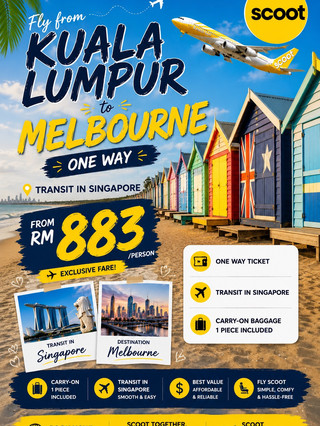 🇦🇺 Melbourne for RM883?! ✈️ Your Next Aussie Adventure Starts Here!