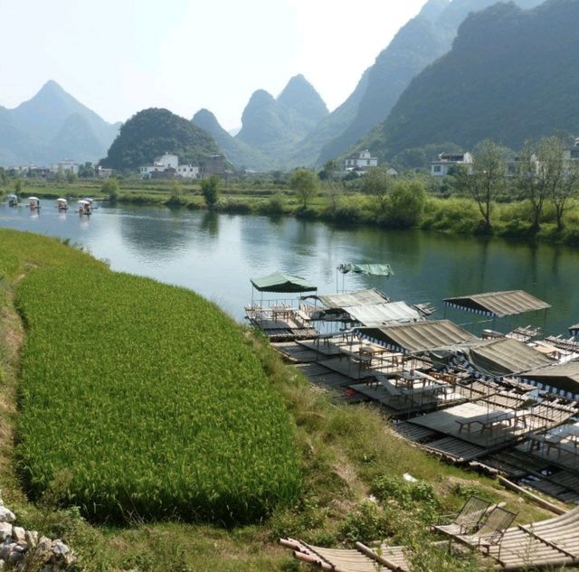 Stunningly Calm River in Yangshuo🇨🇳