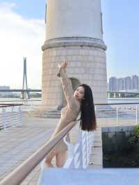 廣州南沙版「消失的她」同款燈塔