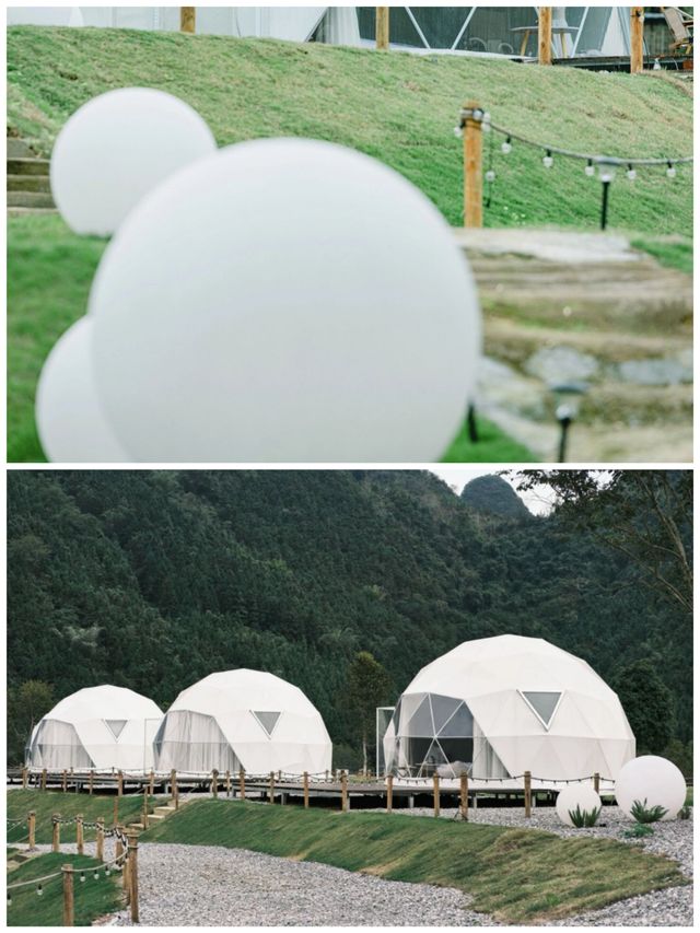 夢幻星河泡泡屋，住在野外山川|星河森林營地