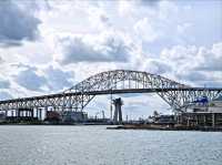 Old Corpus Christi Harbor Bridge, see it before it's demolish.
