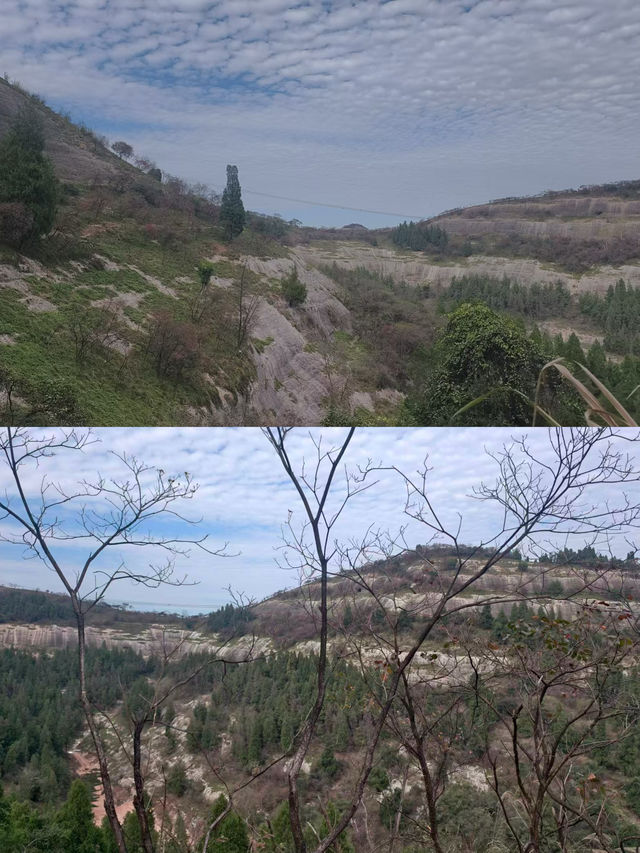 徒步萬金山：在宜昌的紅葉片海中，打卡原始山林與岩石山脊