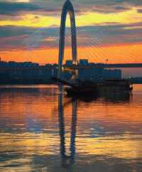 長沙湘江落日封神了!本地人私藏的橘子洲日落攻略