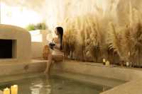 溶洞溫泉×雪景小屋 冬日鬆弛感