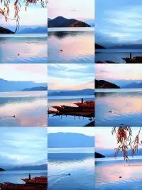 我在瀘沽湖收集了一整個日落劇場的浪漫