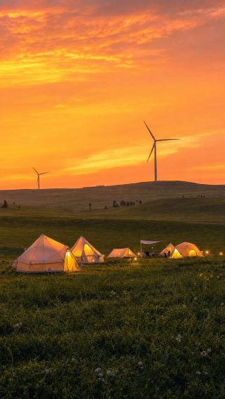 On the grasslands of Axilisi, the windmill turns once and I feel a degree cooler