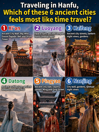 Traveling in Hanfu: Which of these 6 ancient cities feels most like time travel?