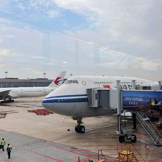 AIR CHINA B747-8 Shanghai to Beijing