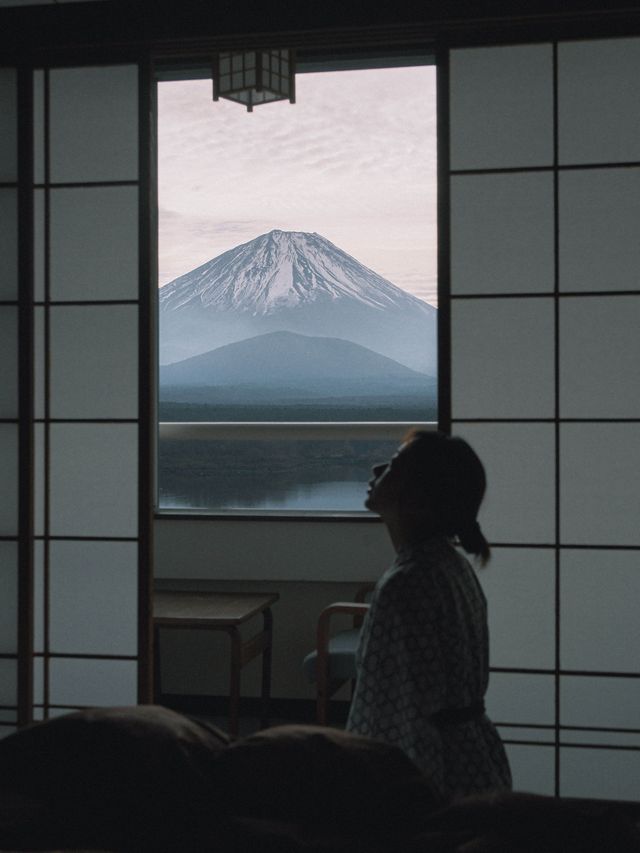 💭住進一間可以看見富士山的民宿