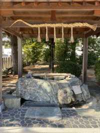 淡路島洲本の海岸に建つ住吉神社