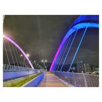 漫步海上高架橋。將軍澳藍隧道跨灣大橋