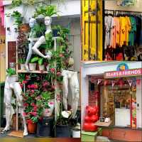 A vibrant & colourful street in Singapore!