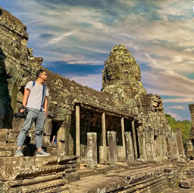 The World-Renowned 'Khmer Smile' at Bayon Temple.