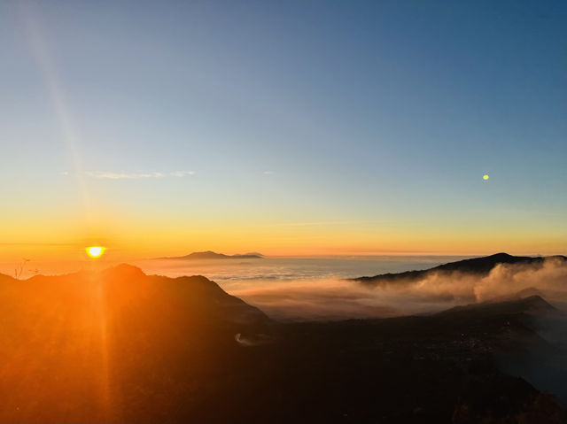 Bromo’s Blazing Dawn: A Dusty Orange Dream