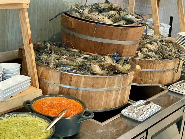 Asian street food buffet dinner