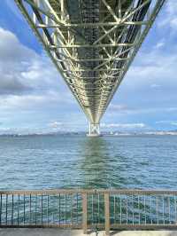 【淡路島】絶景！真下から眺める明石海峡大橋