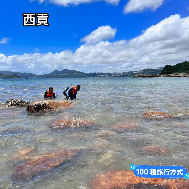   【西貢浮潛】藍天白雲，香港浮潛首選