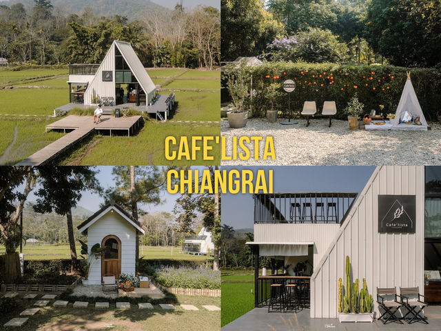Cafe'Lista คาเฟ่บ้านไม้สีขาวกลางทุ่งนา 🏠