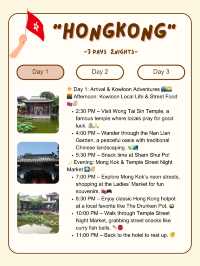 3-day 2-night- Hong Kong guide