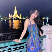 バンコク夜景の綺麗な寺院🇹🇭