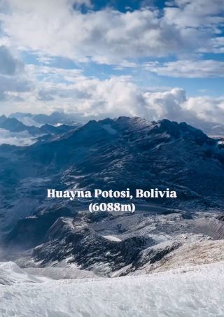 Hit the skies yet so easily - Huayana Potosi Bolivia 