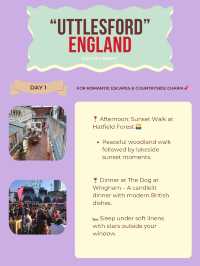 Uttlesford itinerary 🧳🎧