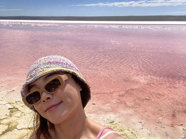 ピンクの湖　ハットラグーン　西オーストラリア🇦🇺