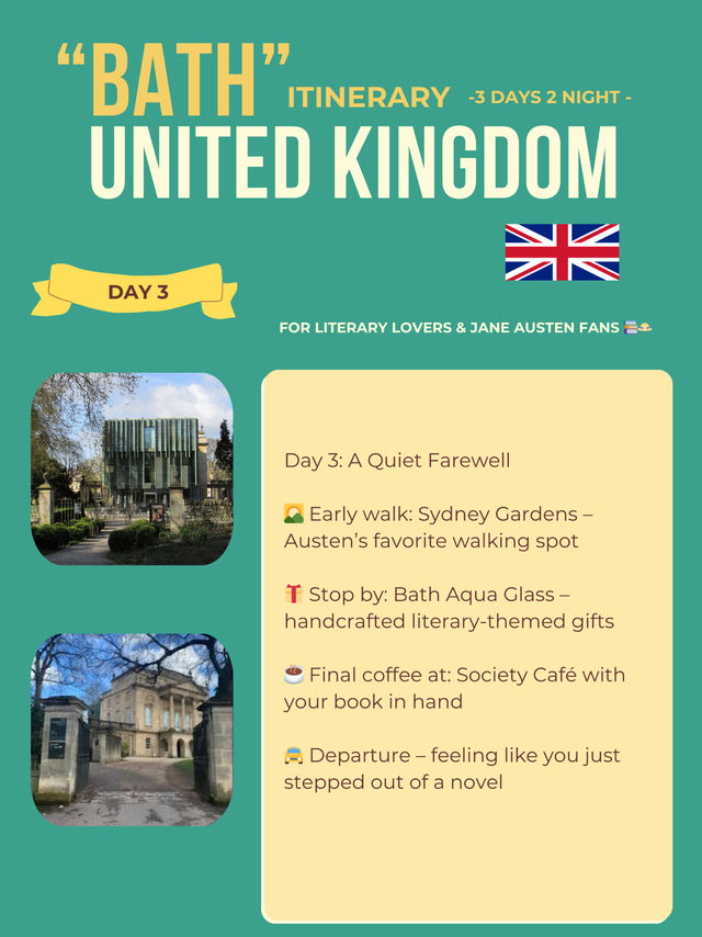 Bath 3-days itinerary 