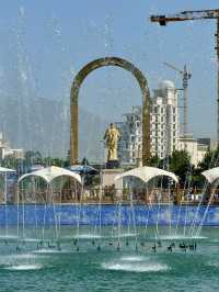 Spring Blooms at Flag Pole Park in Dushanbe