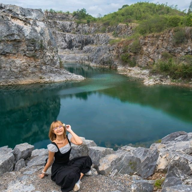 "สระมรกต Blue Lagoon" ขอนแก่น วิวสวยสะกดตา