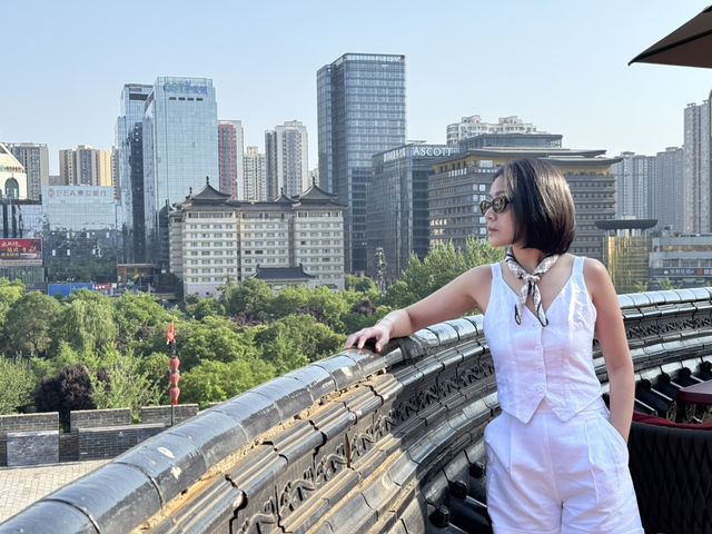 จุดชมวิวกำแพงเมืองซีอาน จีนดีออก🇨🇳