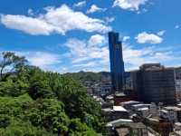 Beautiful views at the top of Keelung Tower, Taiwan