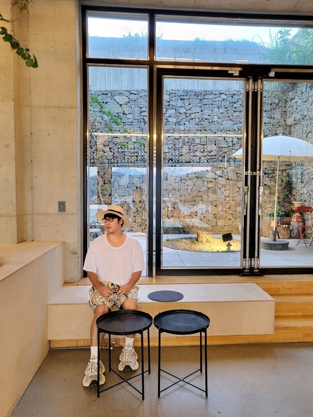 힐링가득 오션뷰 노을이 멋진 거제도카페