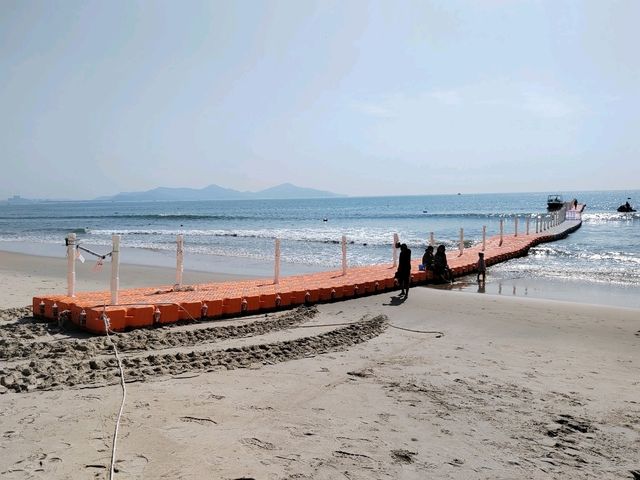 金町湾沙灘，七公里原生海岸線，水清沙幼白沙灘