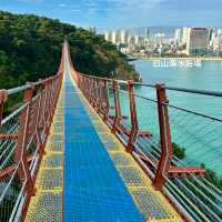 【蔚山】長さ303メートル‼️無料の吊り橋【大王岩公園吊橋】