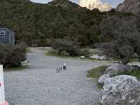 夕陽に照らされるマウントクック