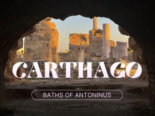 🏛️ Carthage's main historical site, the Baths of Antoninus