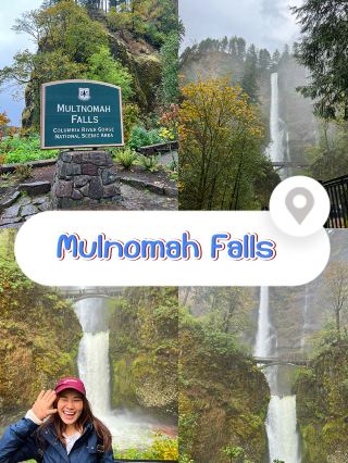 🩷 Multnomah Falls: Oregon’s Waterfall Wonderland 🌲💦