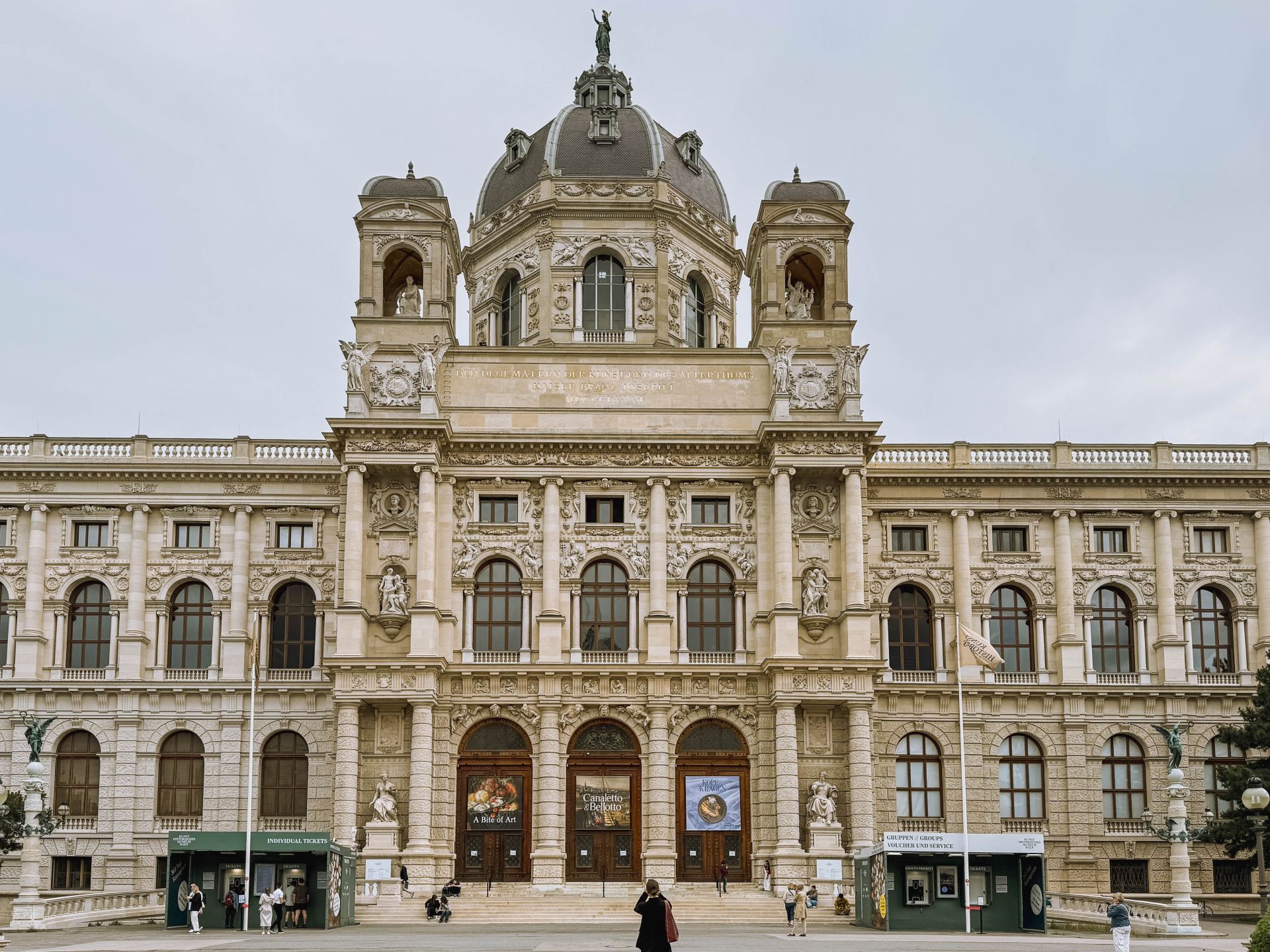 Kunsthistorisches Museum - Home to what is famously called the world's most beautiful museum cafe.