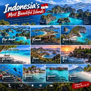 🌊 หมู่เกาะที่สวยที่สุดของอินโดนีเซีย 🇮🇩