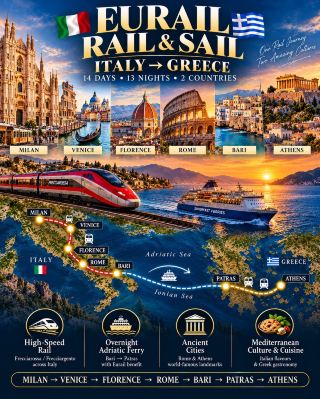 14天從義大利到希臘：史詩級歐洲鐵路與渡輪之旅🇮🇹🇬🇷