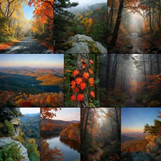 Mountains of Red and Gold
