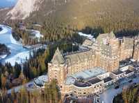 The iconic view Fairmont Banff Springs Hotel