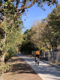 Riding on a Mountain Bike to explore Petaluma