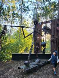 A must see junkyard park containing over 80 creative iron sculptures