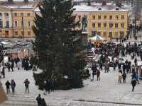 Helsinki below snow