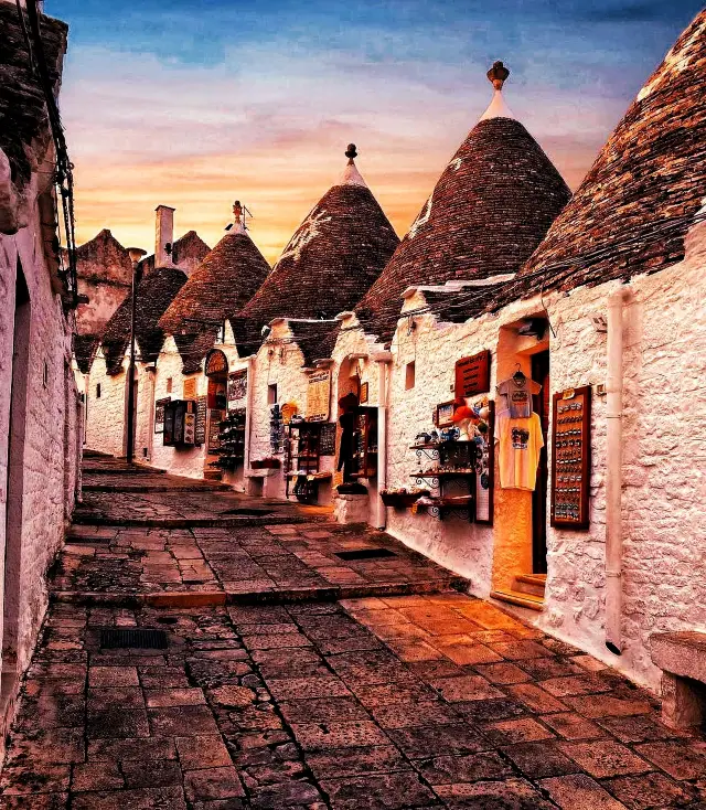 Italy's Alberobello town, a world from fairy tales.